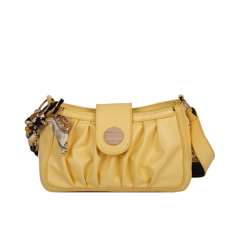 Túi Xách Đeo Vai / Đeo Dưới Cánh Tay Bằng Lụa Xếp Ly Đơn Giản Thời Trang