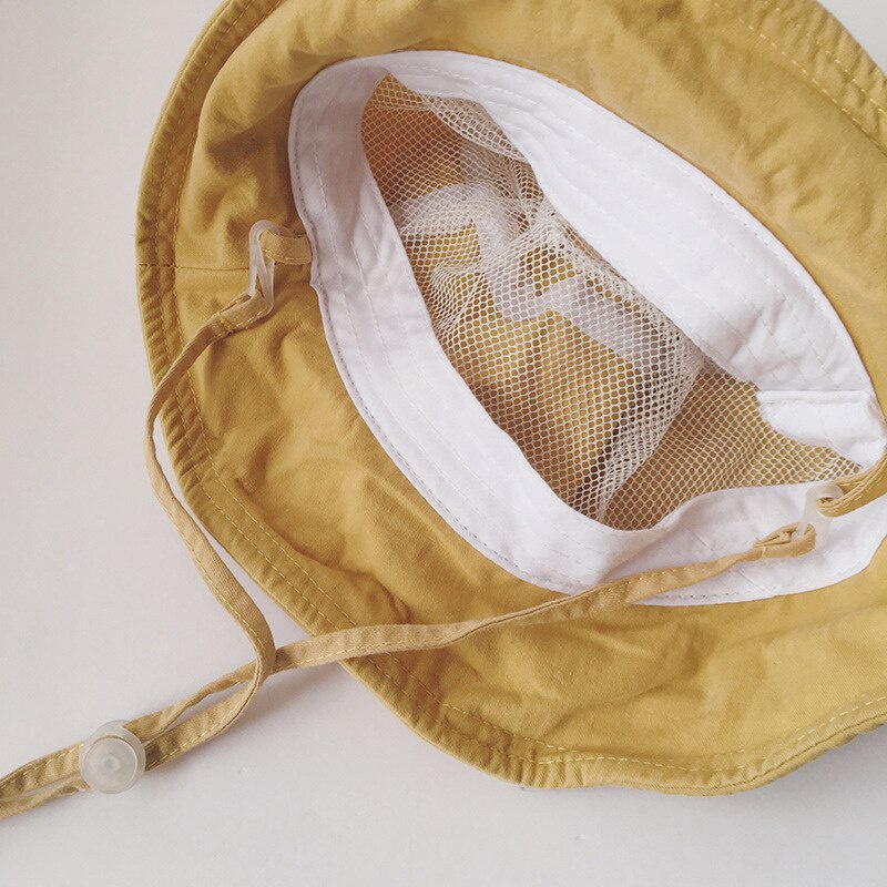 Nón Tai Bèo Panama Vải Cotton Mềm Thời Trang Xuân Hè Cho Bé Trai + Gái