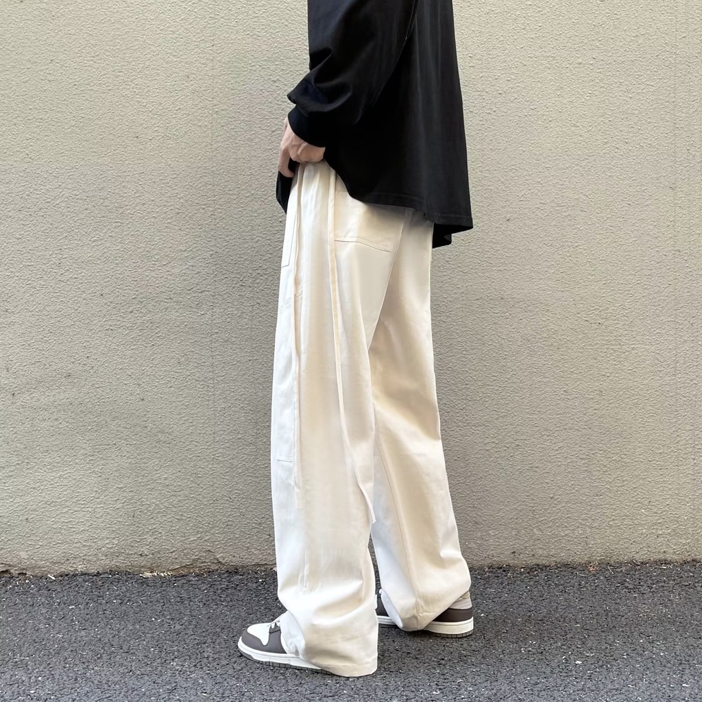 Quần ống rộng Phong Cách Hàn Quốc Thời Trang Cho Nam Và Nữ