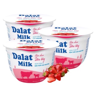 Sữa chua ăn vị  dâu tây #Dalatmilk 100gr