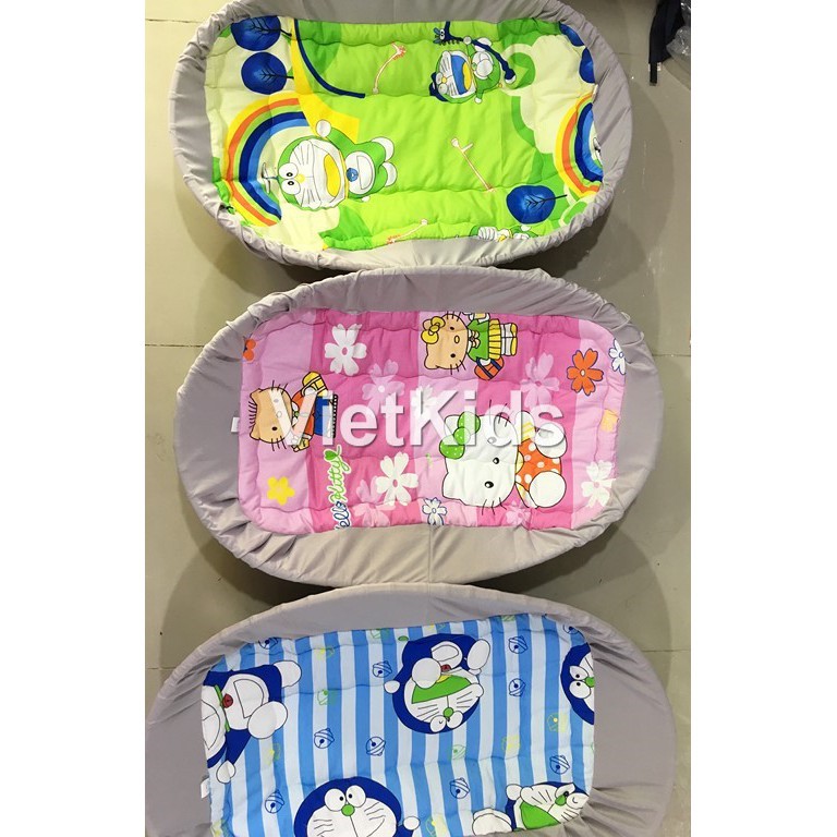 Nowship - Combo nôi tre kèm nệm lót Viet Kids dùng đặt võng cho bé