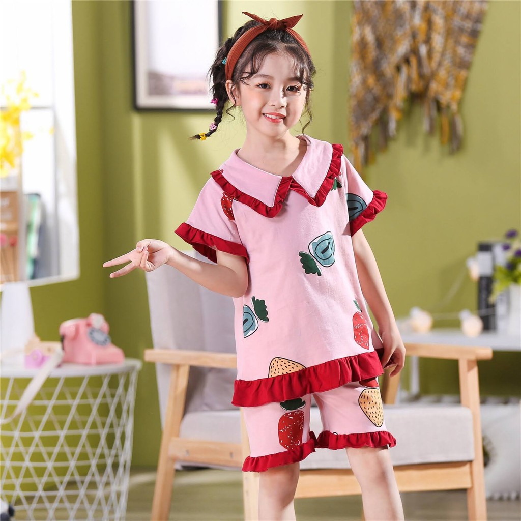 Đồ bộ dễ thương mặc nhà cho Bé Gái - Cotton mềm mại và thoải mái dạo phố