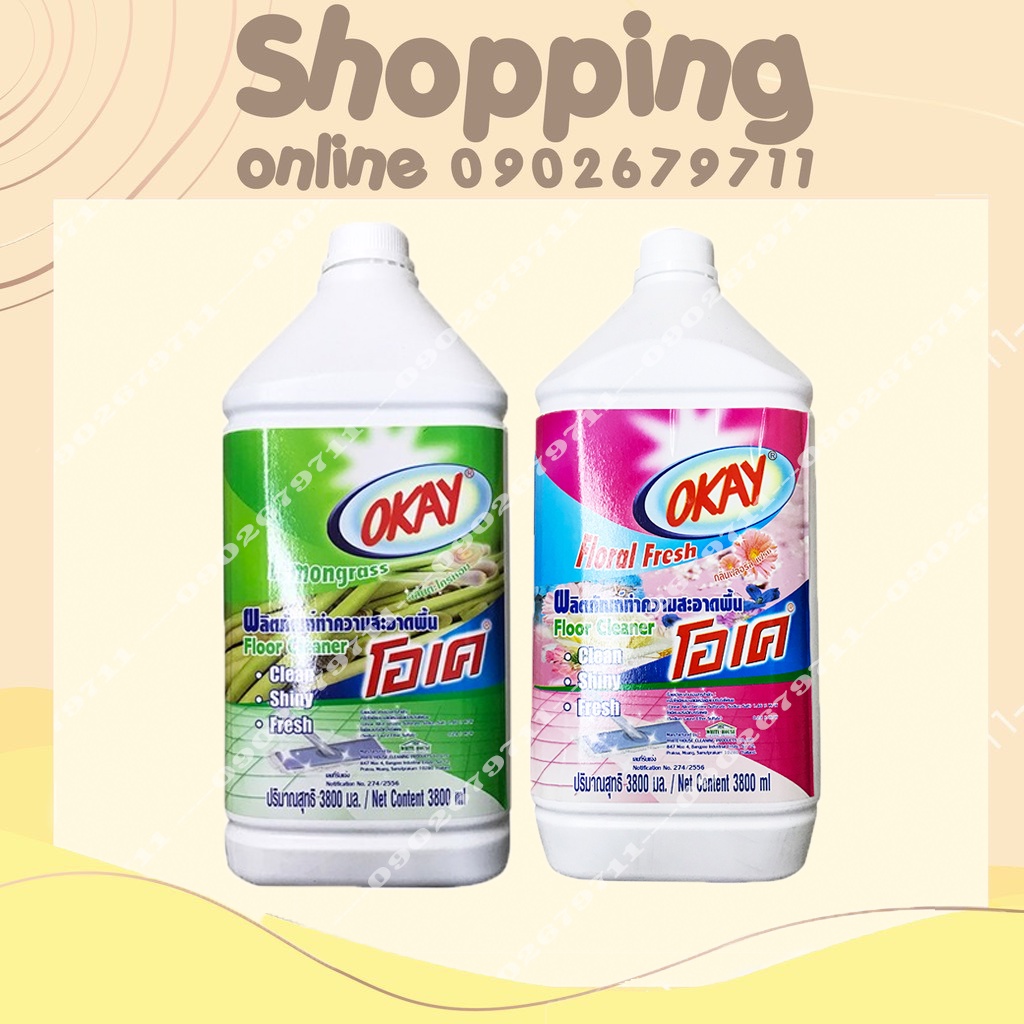 Nước Lau Sàn Okay Thái Lan 3800ML