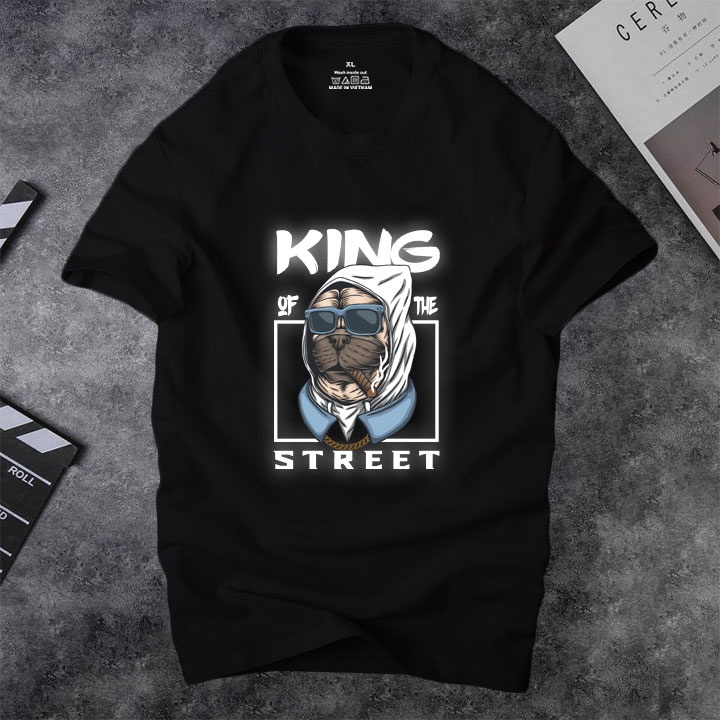 Áo thun nam cổ tròn Depstyle PT135 in hình KING OF THE STREET | WebRaoVat - webraovat.net.vn