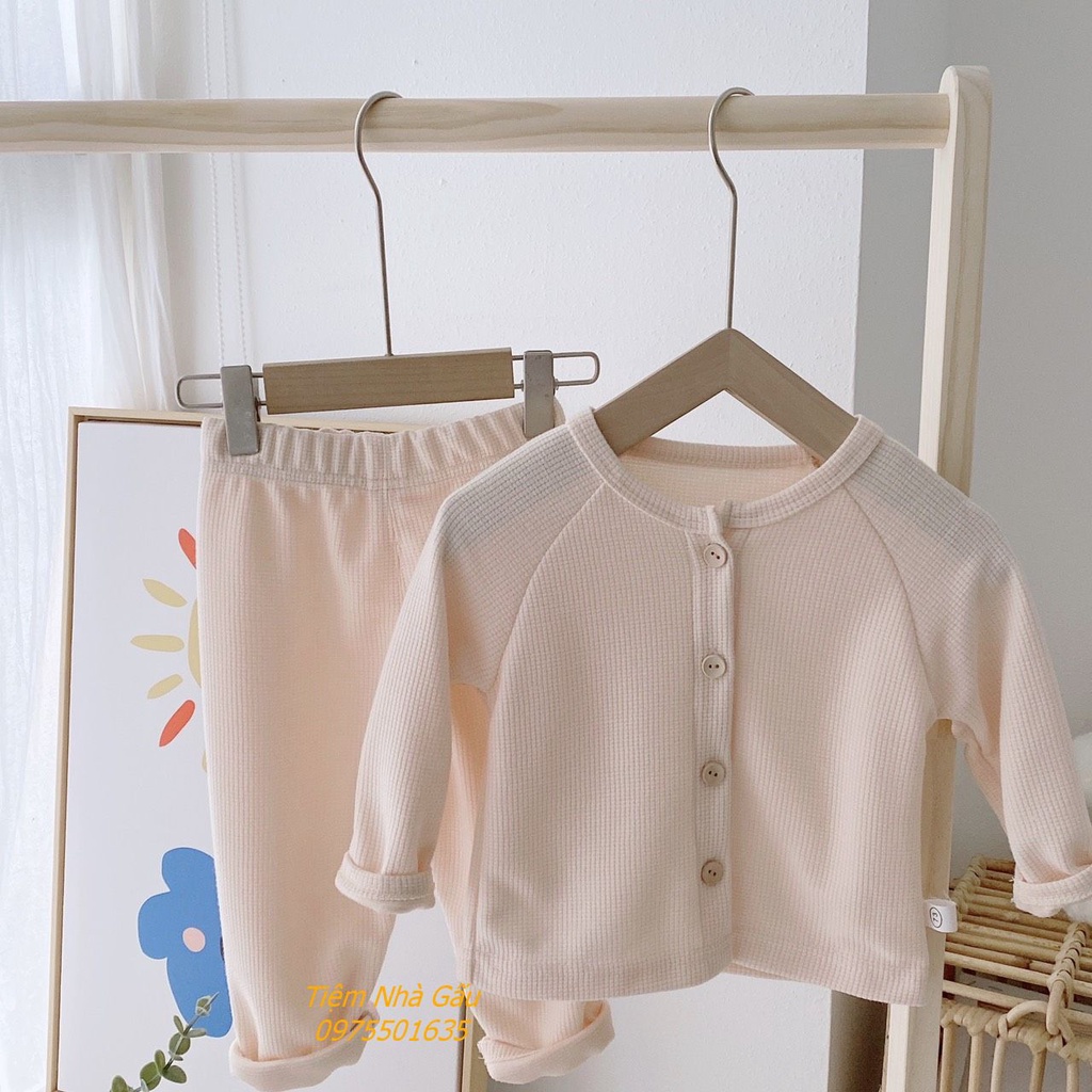 Bộ quần áo len hàn cho bé từ 6-17kg phong cách Hàn Quốc