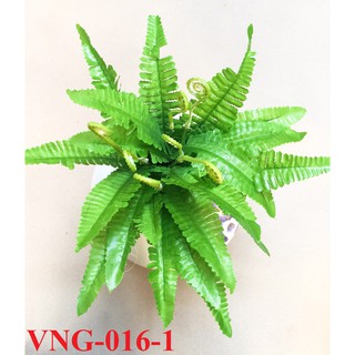 Cành lá cây nhựa - Cây giả trang trí - Cây dương xỉ nhỏ, cây lá xanh, cây điểm trang trí (chưa bao gồm chậu)