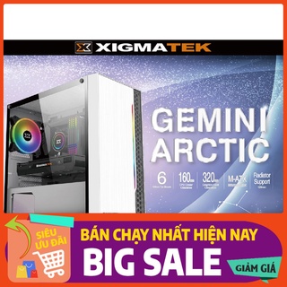 Vỏ Case Xigmatek Gemini ARCTIC RGB STRIP (Mini Tower/Màu Trắng)