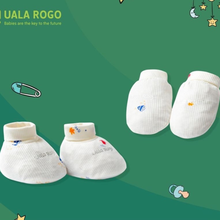 Quần áo sơ sinh bé trai bé gái Uala rogo TẶNG set mũ bao tay chân 0-3 tháng vải sợi tre Bamboo fabric mềm mịn 2026