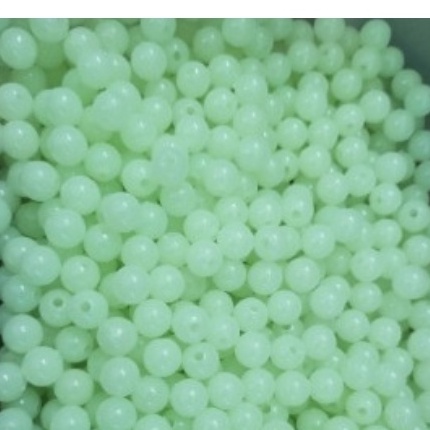 10/25/50gam hạt nhựa tròn dạ quang phát sáng trong đêm nhiều size 6/8/10/12mm màu xanh