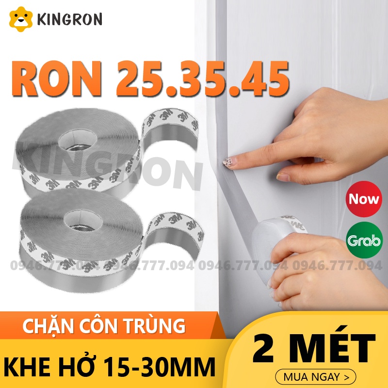 2 Mét ron dán cửa chặn khe hở ⭐ Thanh dán đáy cửa KINGRON chống bụi, chống côn trùng, chống thoát hơi lạnh R234