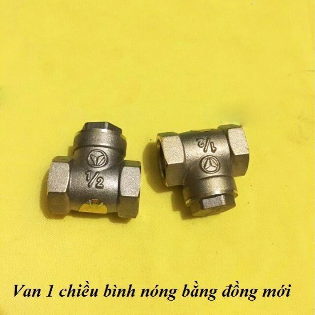 Combo 2 Van Một Chiều Bình Nước Nóng Bằng Đồng Đời Mới