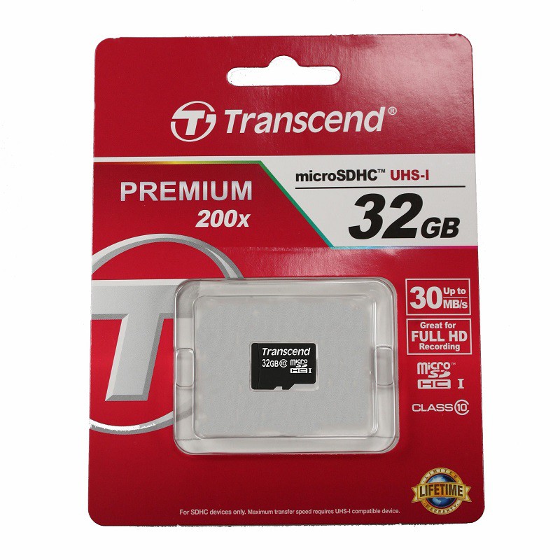 Thẻ nhớ MicroSDHC Transcend Class 10 32GB