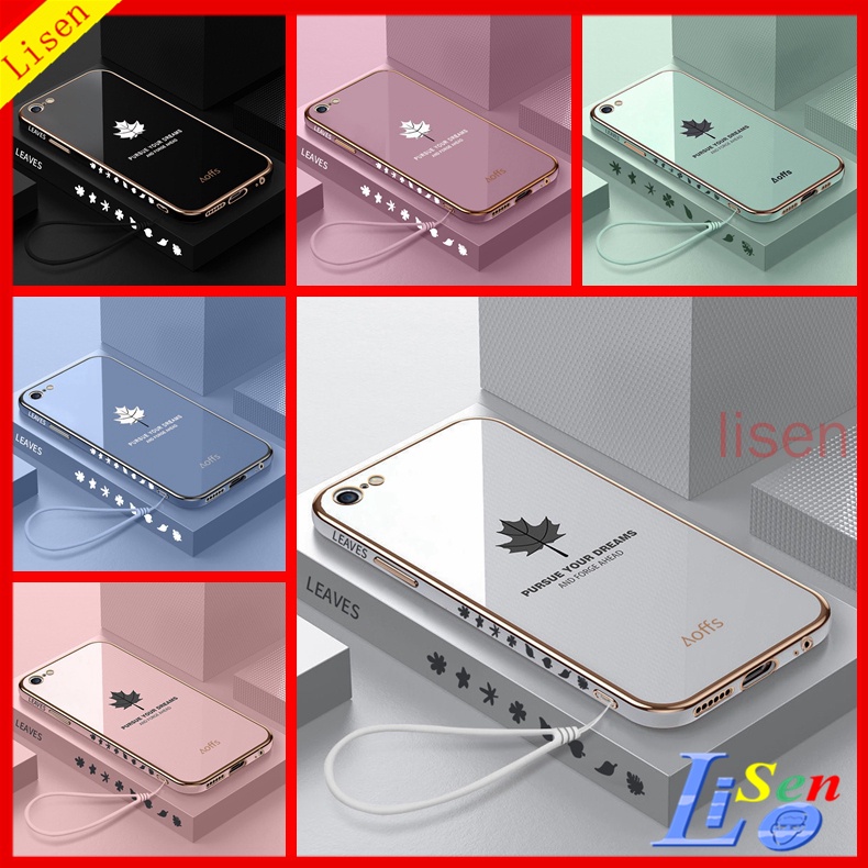 ốp lưng iPhone 6 plus ốp lưng iPhone 7 Ốp Điện Thoại Chống Sốc Hình Lá Cho iPhone 6S Plus 7 8 SE 2020 SE3 6 Plus 8 Plus Xs Max XR FY
