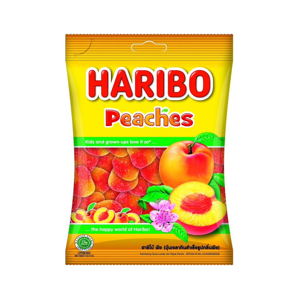 Kẹo dẻo Haribo Peaches 80g