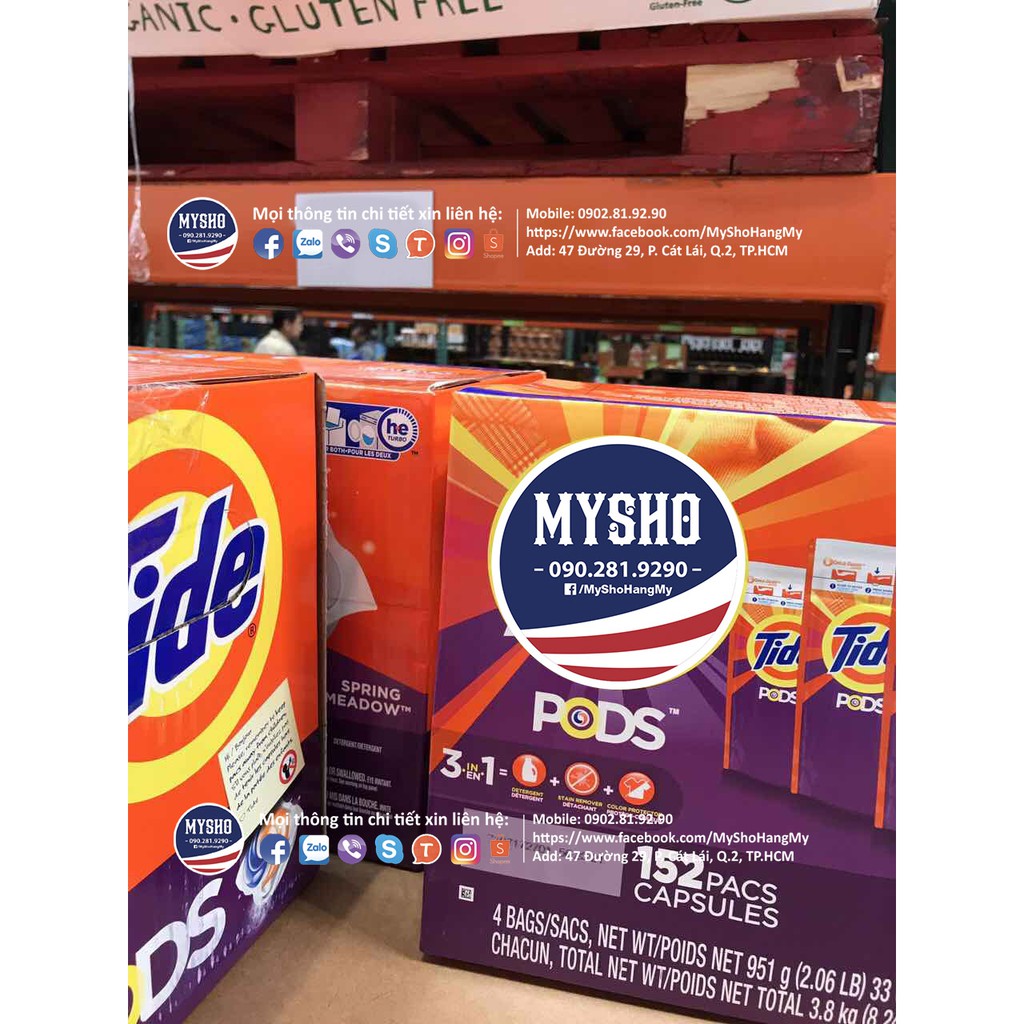 1 bịch 42 viên giặt Tide Mỹ