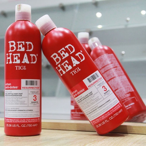 Dầu gội tigi đỏ bed head 750ml chính hãng cặp dầu gội dầu xả phục hồi tóc hư tổn