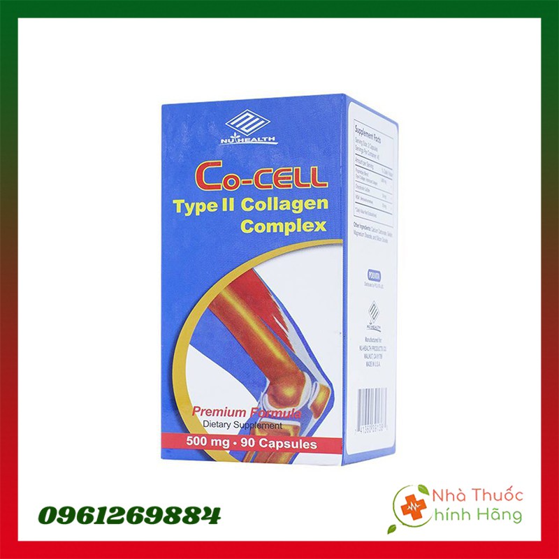 Viên giảm đau xương khớp Co-cell Type II Collagen hộp 90 viên - Tăng cường hỗ trợ sụn khớp