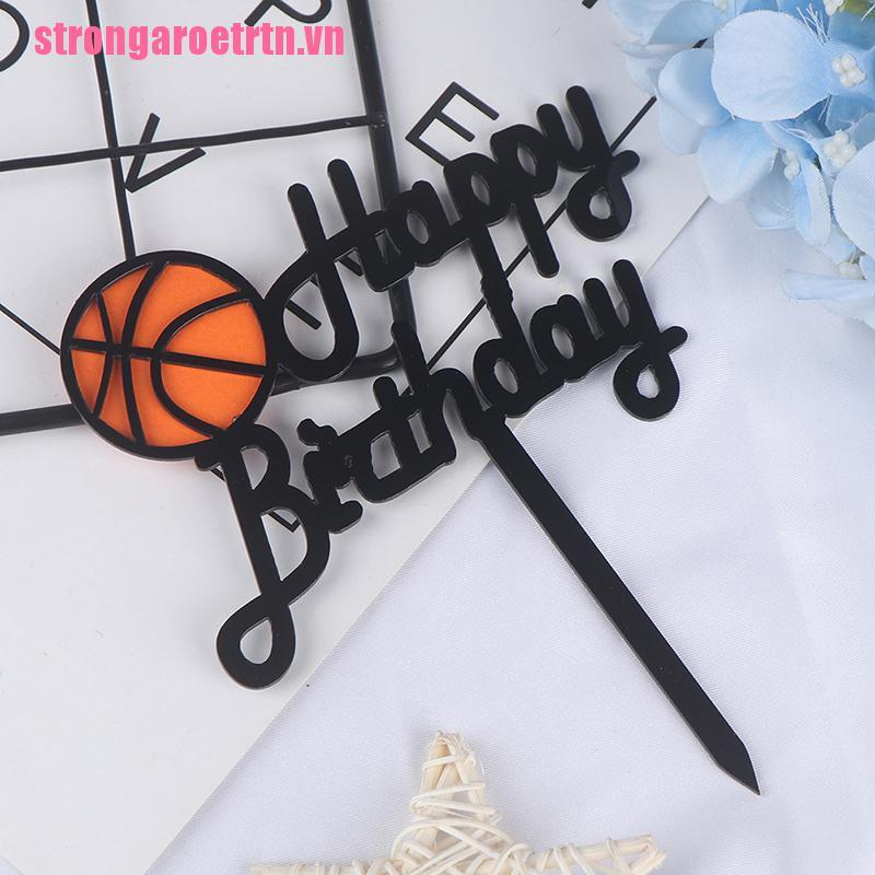 Topper Trang Trí Bánh Kem Hình Chữ Happy Birthday Sáng Tạo