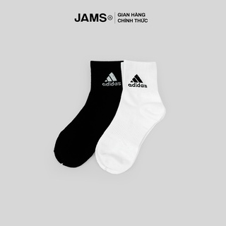 Vớ tất thêu chữ JAMS cổ ngắn màu đen thể thao co giãn thoáng mát