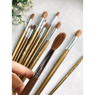 Cọ Vẽ Đầu Tròn Pentel - Cọ Lông Chồn