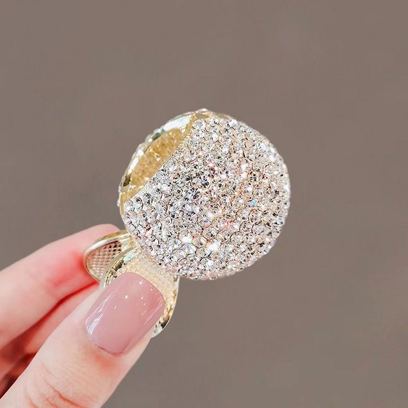 Ahellogirl Kẹp Tóc Kim Loại Đính Đá Và Ngọc Trai Nhân Tạo Phong Cách Hàn Quốc Mới