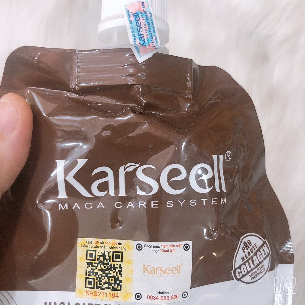 Dầu hấp ủ tóc siêu mượt Karseell Collagen 500ml