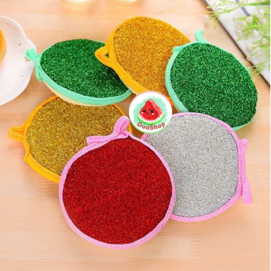 Miếng rửa bát 2 mặt kết hợp cọ xoong nồi đa năng - Miếng Rửa Chén Bát Thông Minh 🍉Duashop🍉