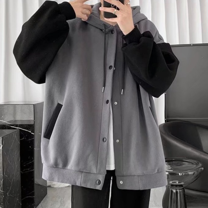 Áo Khoác Hoodie Nam Dáng Rộng Phong Cách Hàn Quốc Thời Trang Cho áo khoác nỉ bông áo khoác hoodie nam form rộng áo hoodie nam