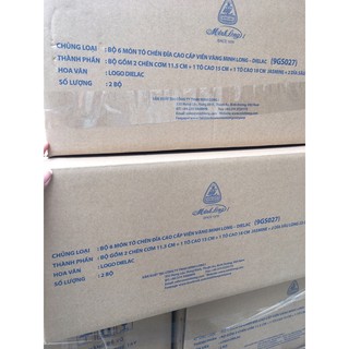 👍🧸 BỘ 6 MÓN TÔ CHÉN DĨA CAO CẤP MINH LONG 👍👍