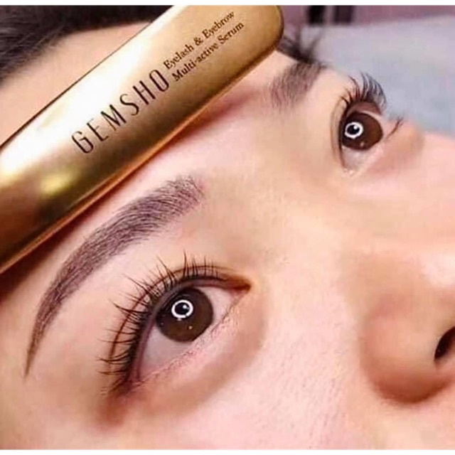 Gemsho dưỡng dài mi và lông mày, serum kích thích mọc lông mi và lông mày Gemsho Eyelash & Eyebrow