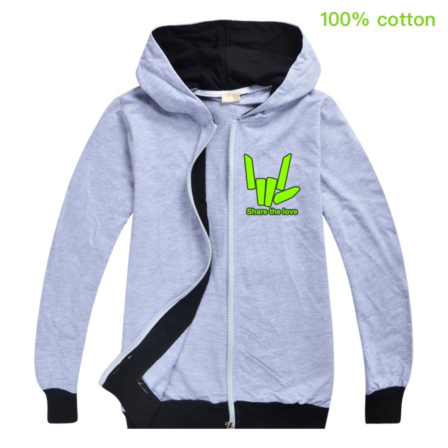 Áo Khoác Hoodie In Chữ Share The Love Youtube Dành Cho Bé Trai Và Bé Gái