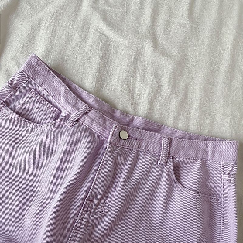 ORDER_ Quần Jeans Trơn Tím Mộng Nơ Q24 | BigBuy360 - bigbuy360.vn