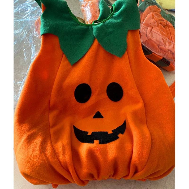 Trang Phục Hóa Trang Halloween Hình Bí Ngô Dễ Thương Cho Bé 2-10 Tuổi