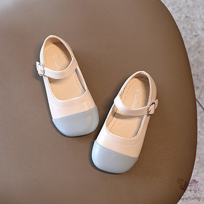 Giày Búp Bê Da Phong Cách Retro Hàn Quốc Cho Bé Gái