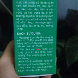 Nước cất lá trầu