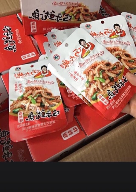 Râu mực xào cay 1 hộp 20 gói | BigBuy360 - bigbuy360.vn