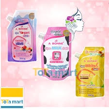 Muối Tắm Sữa Bò Tẩy Da Chết Làm Trắng Da Spa A BONNE Thái Lan 350g