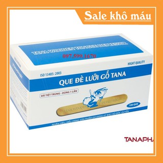 Que đè lưỡi gỗ tiệt trùng Tanaphar - hộp 100 que