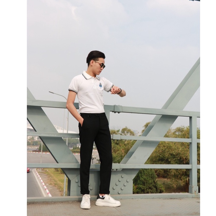 Áo Polo Nam Thêu Hình Chất Liệu Vải Cá Sấu Cotton Xuất Xịn Chuẩn Form Trẻ Trung Năng Động - AC124