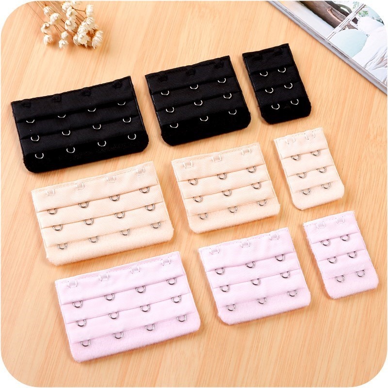 Khóa Nối Dài Dây Áo Ngực 2/3/4 Móc 3 Hàng Nhiều Màu Sắc