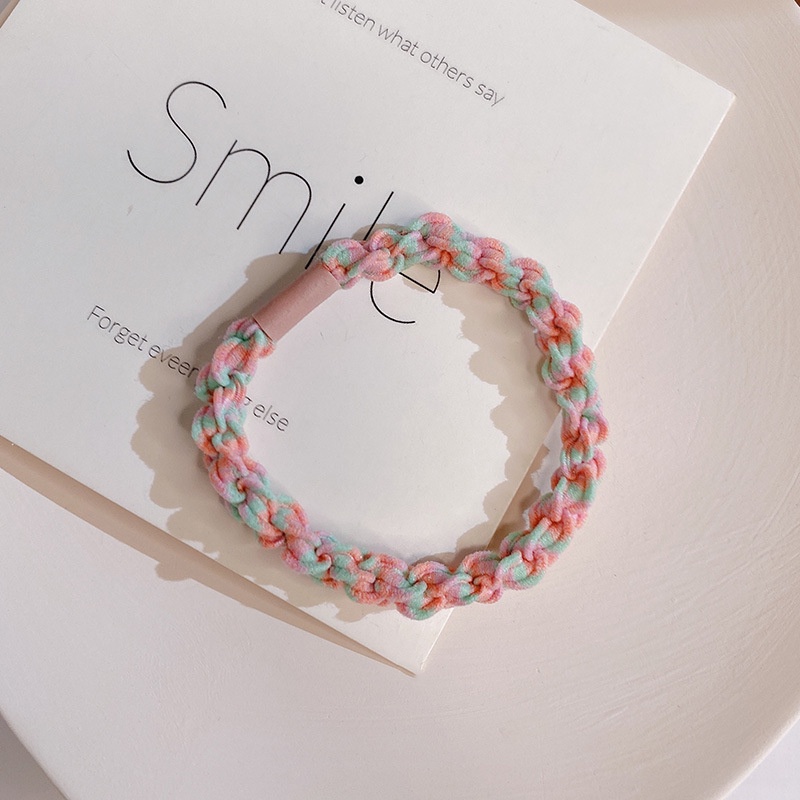 Dây Cột Tóc Dạng Xoắn Nhiều Màu Thời Trang Dành Cho Nữ