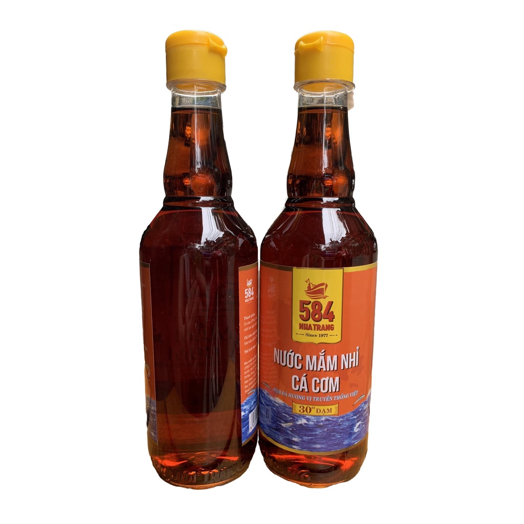 Nước mắm 584 Nha Trang 30 độ đạm chai nhựa (chai 500ml), mắm ngon giá hợp lý, mẫu mã mới