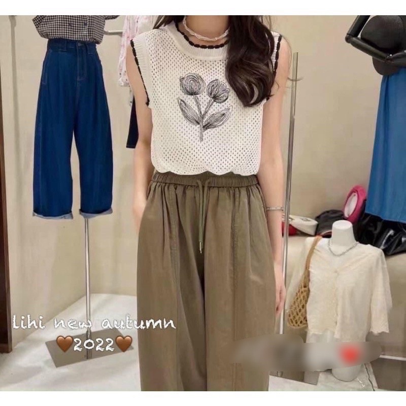 ÁO LEN LƯỚI 3 LỖ HÌNH HOA