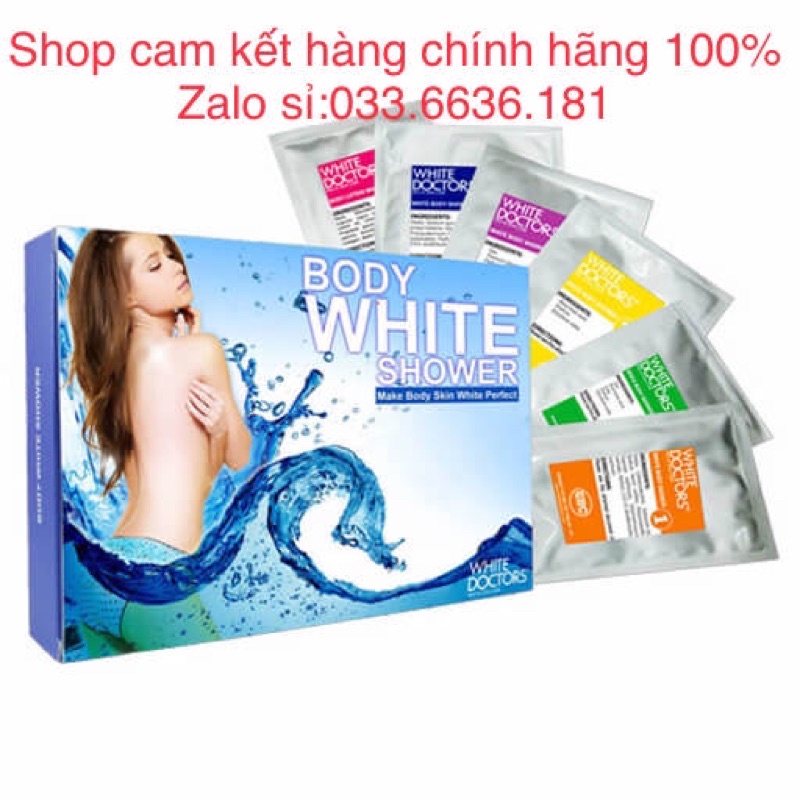 tắm white doctors BODY WHITE SHOWER trắng da toàn thân hoàn hảo