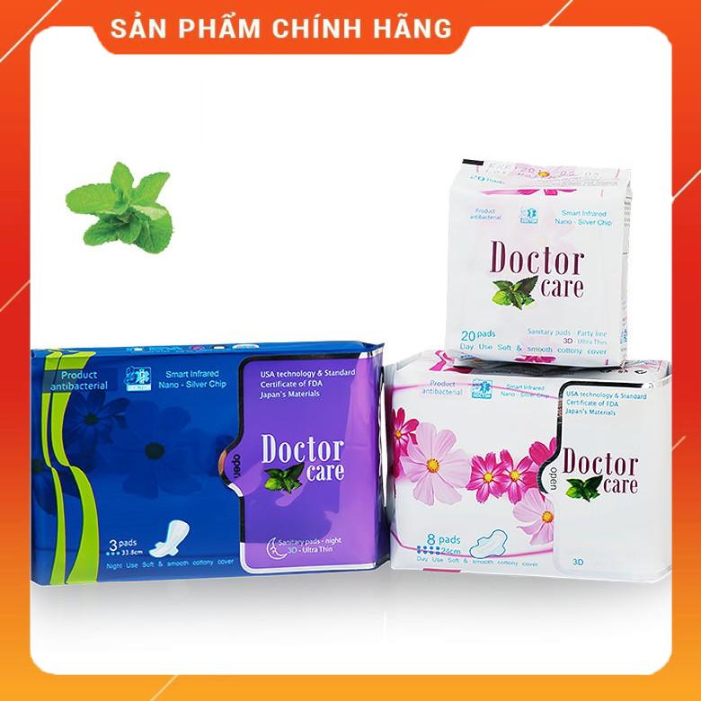 Băng vệ sinh thảo dược Doctor Care ban ngày  hang ngay  ban đêm, bvs phụ nữ chống tràn, siêu thấm