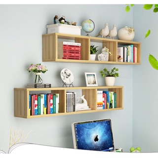 Kệ sách gỗ treo tường như hình ( dài 80cm cao 25cm )