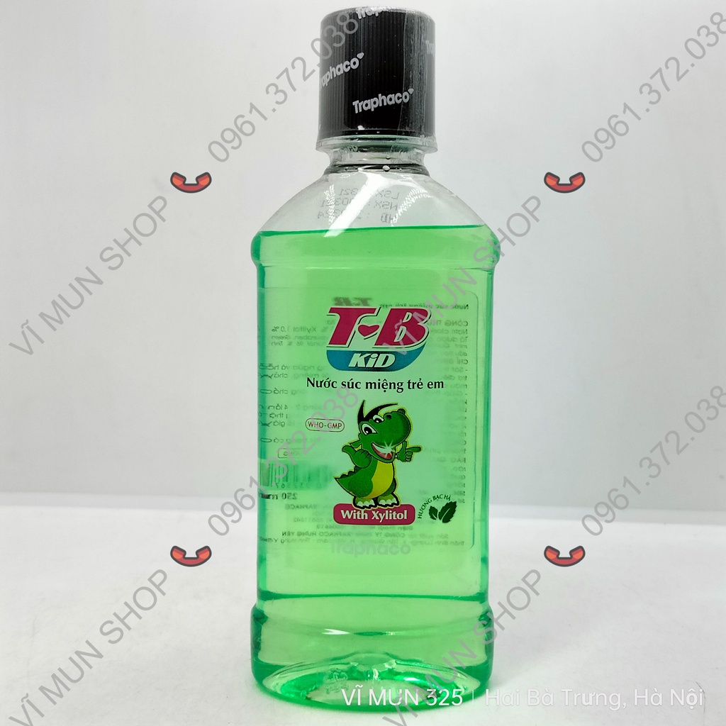 Nước súc miệng T-B Traphaco thơm miệng, sạch răng, phòng ngừa viêm họng, viêm lợi
