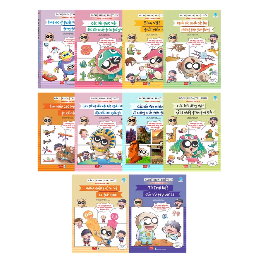 Sách - Bách khoa tri thức dành cho học sinh ( 10 cuốn ) - ĐINH TỊ