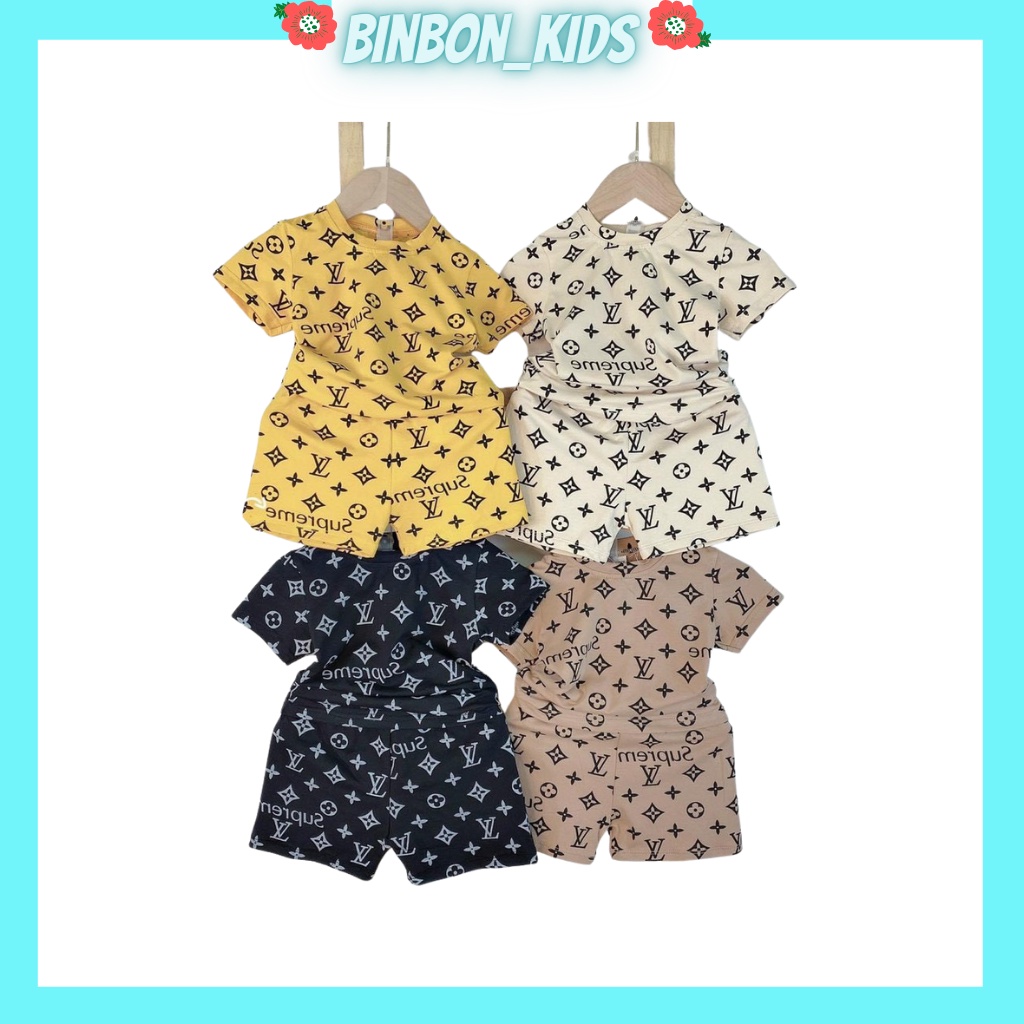 Bộ đồ hè cho bé.Bộ cộc tay cho bé trai bé gái chất thun cotton cao cấp siêu mềm siêu mát từ 6 đến 18kg binbon kids