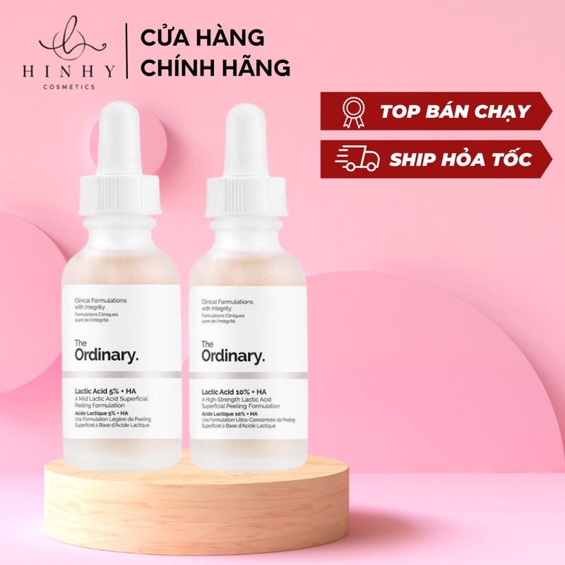 Tẩy Da Chết Hoá Học Lactic Acid + HA - The Ordinary